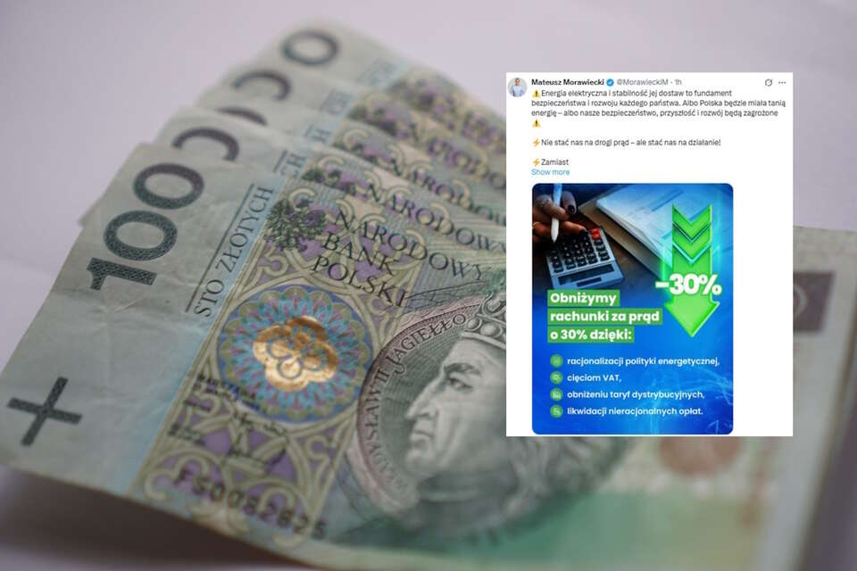 Propozycja PiS na obniżkę cen energii / autor: Fratria/X-Mateusz Morawiecki, screen
