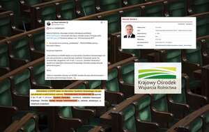 W tle sala posiedzeń Sejmu. Szef KOWR jest jednocześnie posłem PSL / autor: Fratria/X/sejm.gov.pl, gov.plweb/kowr