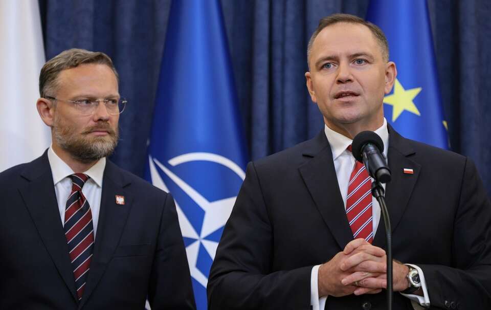 Zbigniew Bogucki i prezydent Karol Nawrocki / autor: PAP/Paweł Supernak