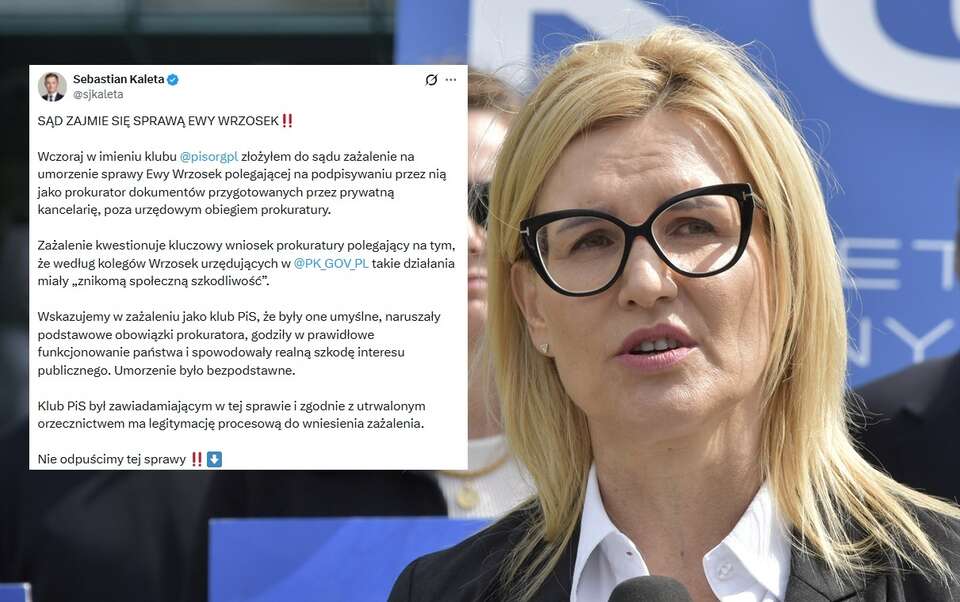 PiS składa zażalenie ws. Wrzosek. Kaleta: "Nie odpuścimy"