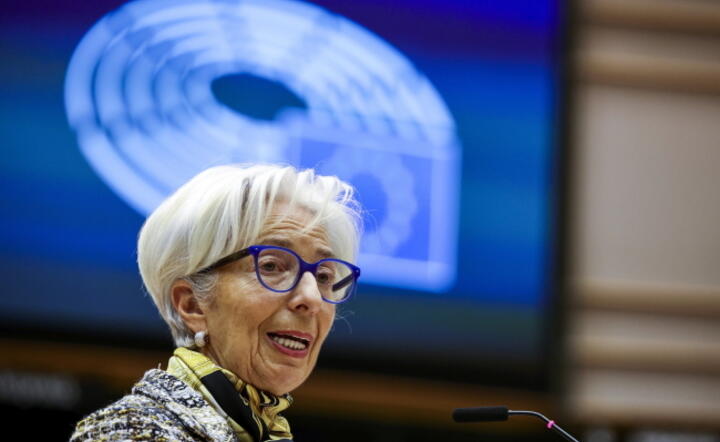 European Central Bank President Christine Lagarde / autor: PAP/EPA/Olivier Matthys / POOL
