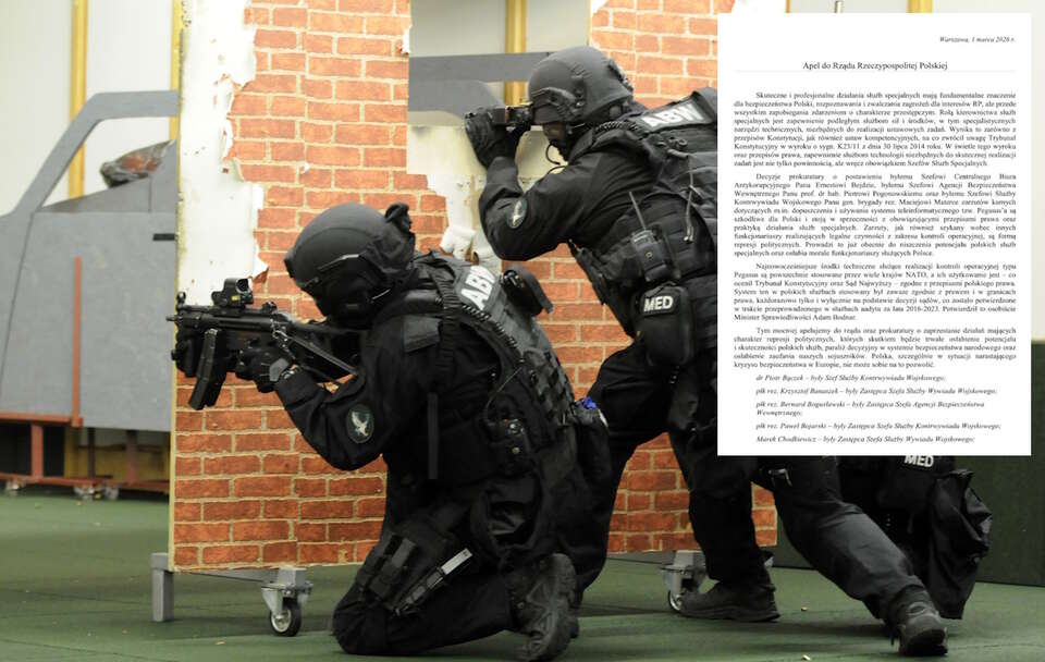 Kilkudziesięciu b. funkcjonariuszy służb specjalnych ostrzega. "Trwałe osłabienie potencjału i skuteczności". / autor: Fratria/X