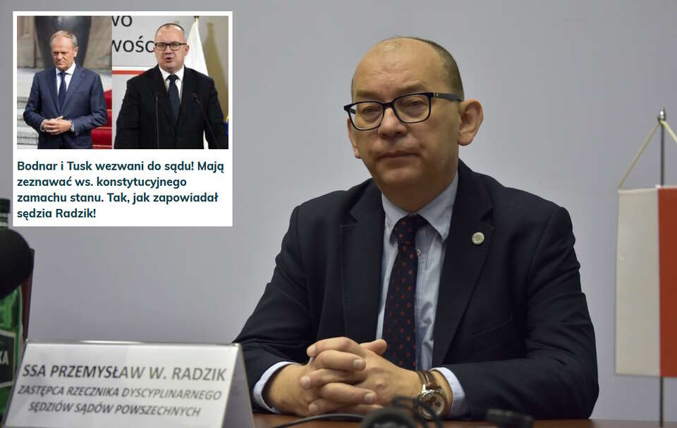sędzia Przemysław Radzik  / autor: Fratria