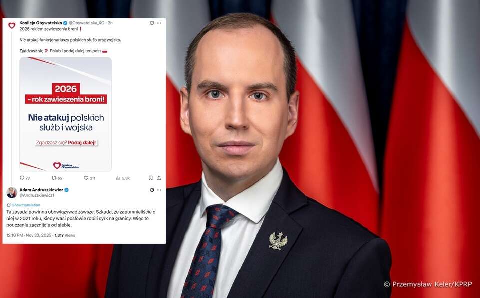 KO znów o "5 zasadach". Mocna odpowiedź Andruszkiewicza!