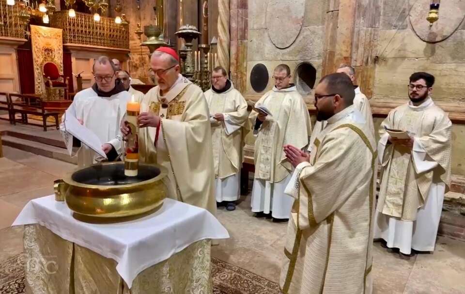 Wigilia Paschalna przy Grobie Bożym / autor: Vatican News 