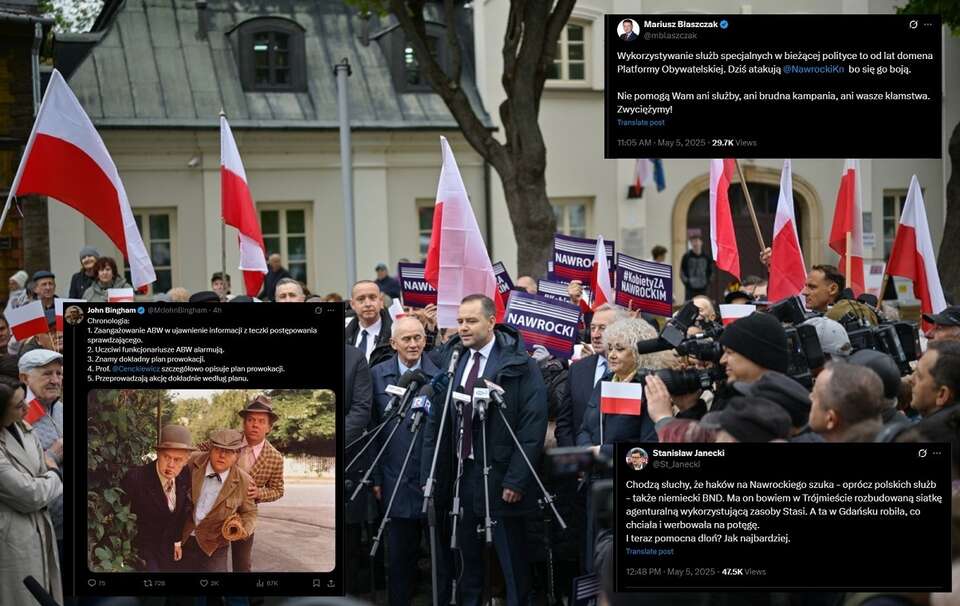 Konferencja Karola Nawrockiego / autor: PAP/Przemysław Piątkowski