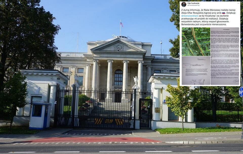 Russian embassy in Warsaw / autor: wPolityce.pl