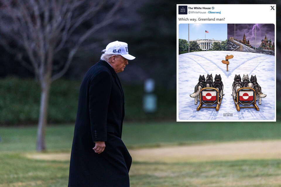 Biały Dom opublikował mema. "Dokąd, grenlandzki człowieku?"