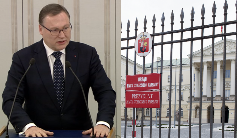 Senator Grzegorz Bierecki, stołeczny ratusz / autor: Senat.gov.pl/Fratria