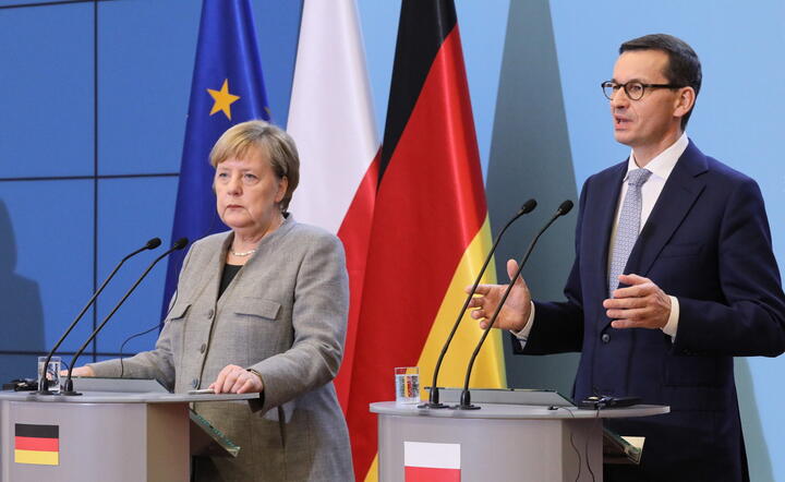Premier RP Mateusz Morawiecki i kanclerz Niemiec Angela Merkel / autor: PAP/Paweł Supernak