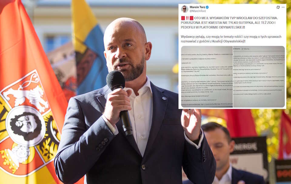 Wydawcy TVP pytają swoich szefów, czy mogą robić tematy dotyczące postępowania przeciwko Jackowi Sutrykowi i rozmawiać o tym z gośćmi z Koalicji Obywatelskiej. / autor: Fratria/X