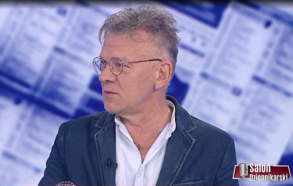 Maciej Pawlicki w "Salonie Dziennikarskim" / autor: TVP Info (screenshot)