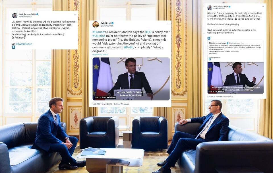 Spotkanie premiera Morawieckiego z prezydentem Macronem, które odbyło się 29 sierpnia w Paryżu / autor: Krystian Maj/KPRM