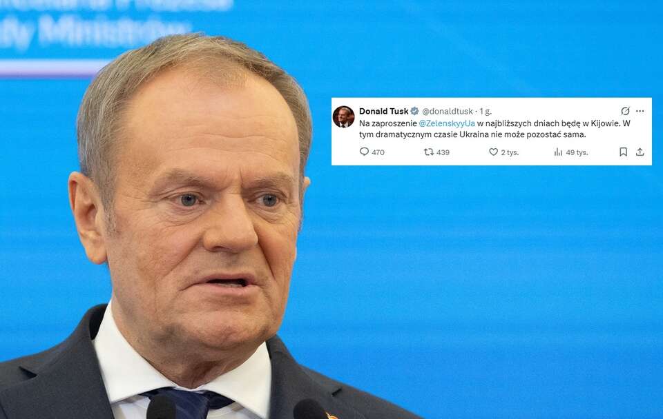 Premier Donald Tusk jedzie do Kijowa. / autor: Fratria