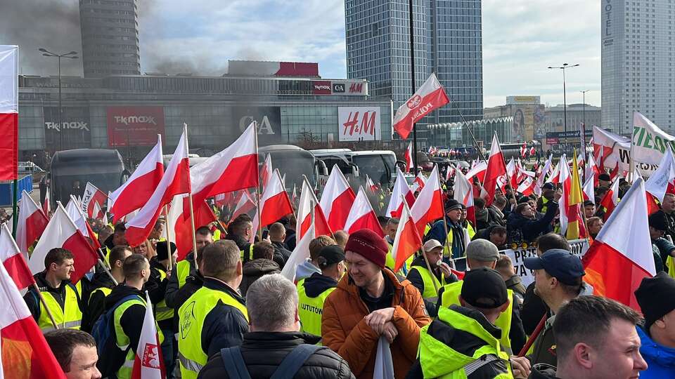 RELACJA. Rolnicy protestują w Warszawie!