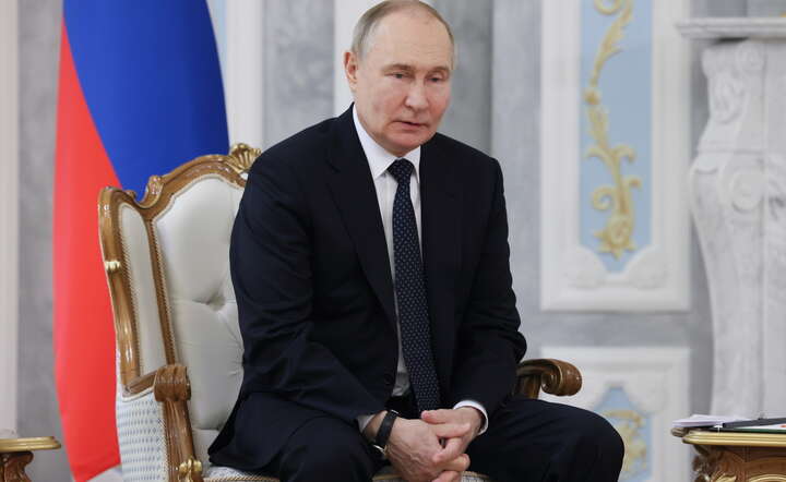 Prezydent Rosji Władimir Putin w trakcie wizyty na Białorusi, zdjęcie z 24 maja 2024 r. / autor: PAP/EPA/MIKHAIL METZEL / SPUTNIK / KREMLIN POOL
