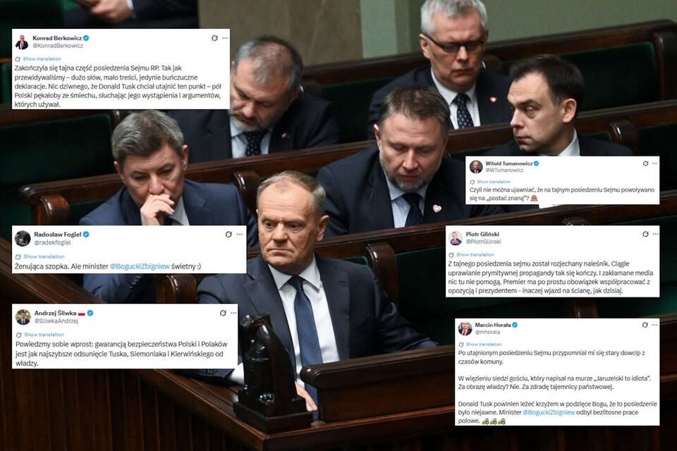 Rząd Koalicji 13 Grudnia/Wpisy z portalu X (screeny) / autor: PAP/Piotr Nowak/X