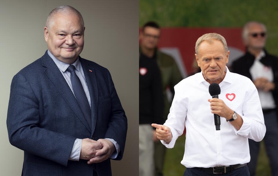 Adam Glapiński/Donald Tusk / autor: Fratria