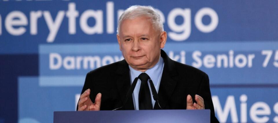 Prezes PiS Jarosław Kaczyński / autor: PAP/Lech Muszyński