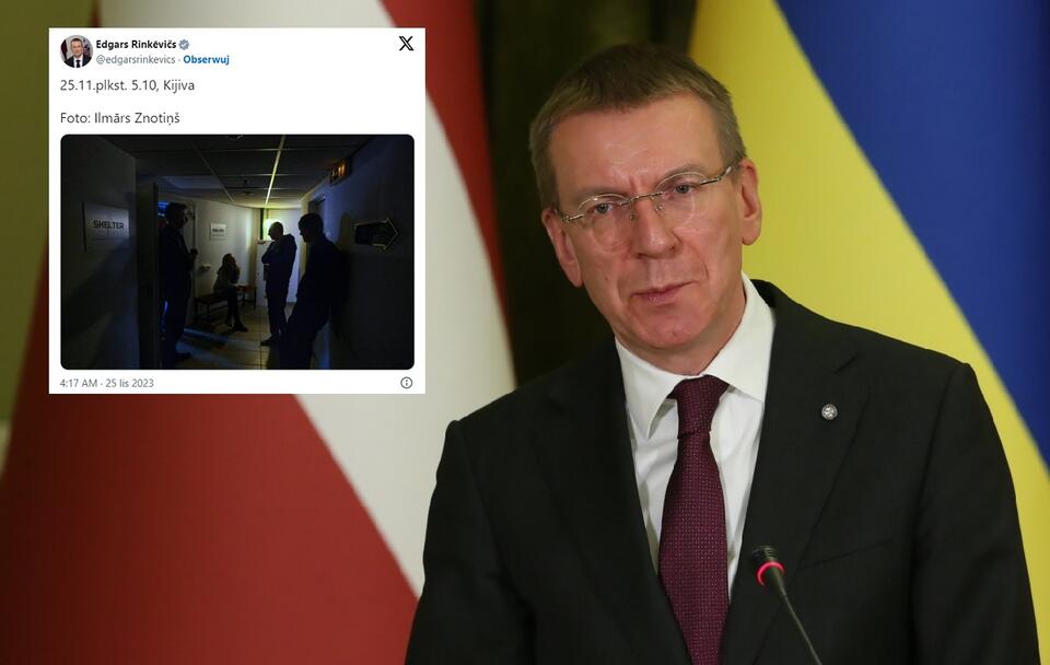 Prezydent Łotwy i premier Litwy spędzili 6 godzin w schronie