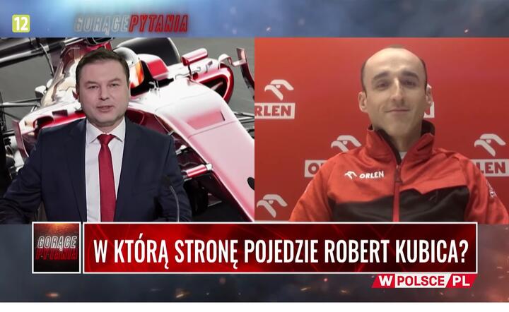 Robert Kubica w telewizji wPolsce.pl / autor: Fratria