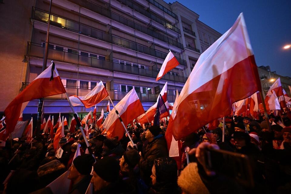 Protest i Marsz Wolnych Polaków  w Warszawie / autor: PAP/Przemysław Piątkowski