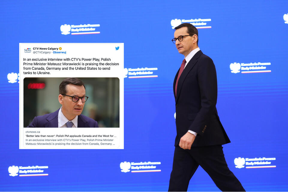 Premier Mateusz Morawiecki podczas konferencji prasowej w siedzibie KPRM w Warszawie. / autor: PAP/Tomasz Gzell