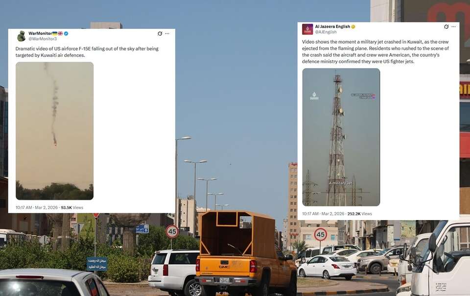 Kuwejt, zdj. ilustracyjne. Na miniaturach nagrania z zestrzelenia samolotów / autor: Son_patty, Pixabay CC0