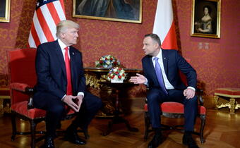 Prezydenci Polski i USA spotkali się na Zamku Królewskim w Warszawie