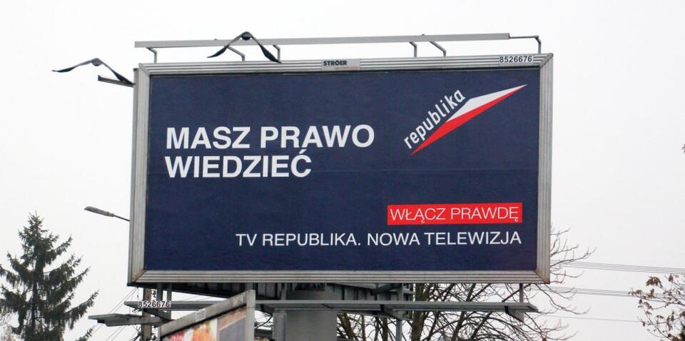 Kampania reklamowa Telewizji Republika. Fot. wPolityce.pl