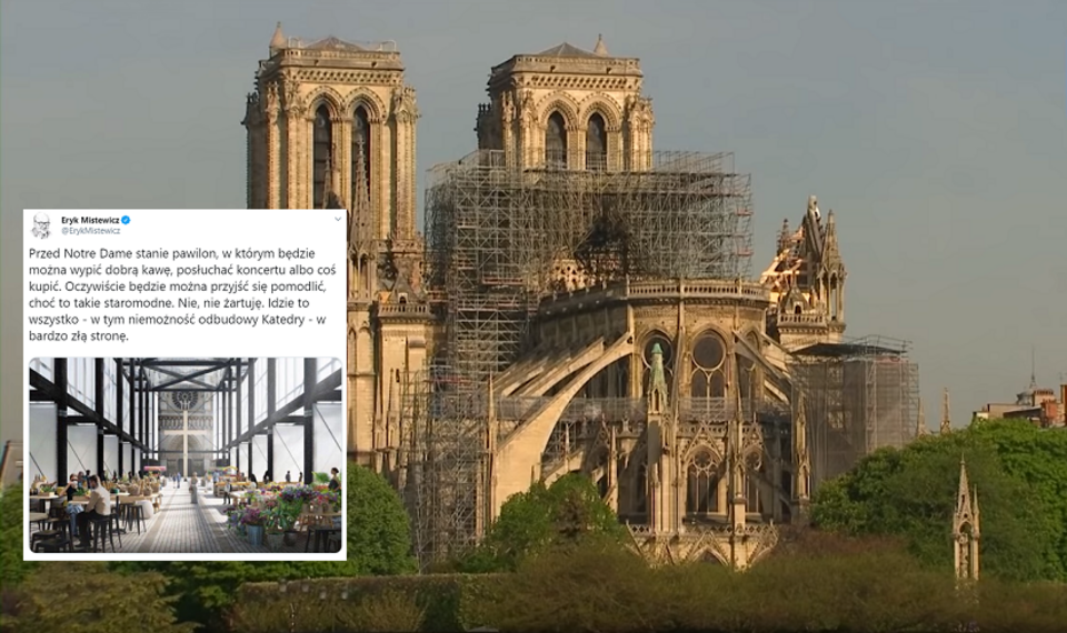 Notre Dame / autor: Youtube/Telewizja Republika/Twitter/@ErykMistewicz