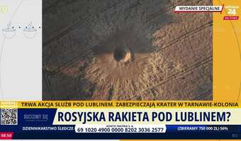 Rosyjska rakieta spadła pod Biłgorajem? Krater o średnicy 10 m