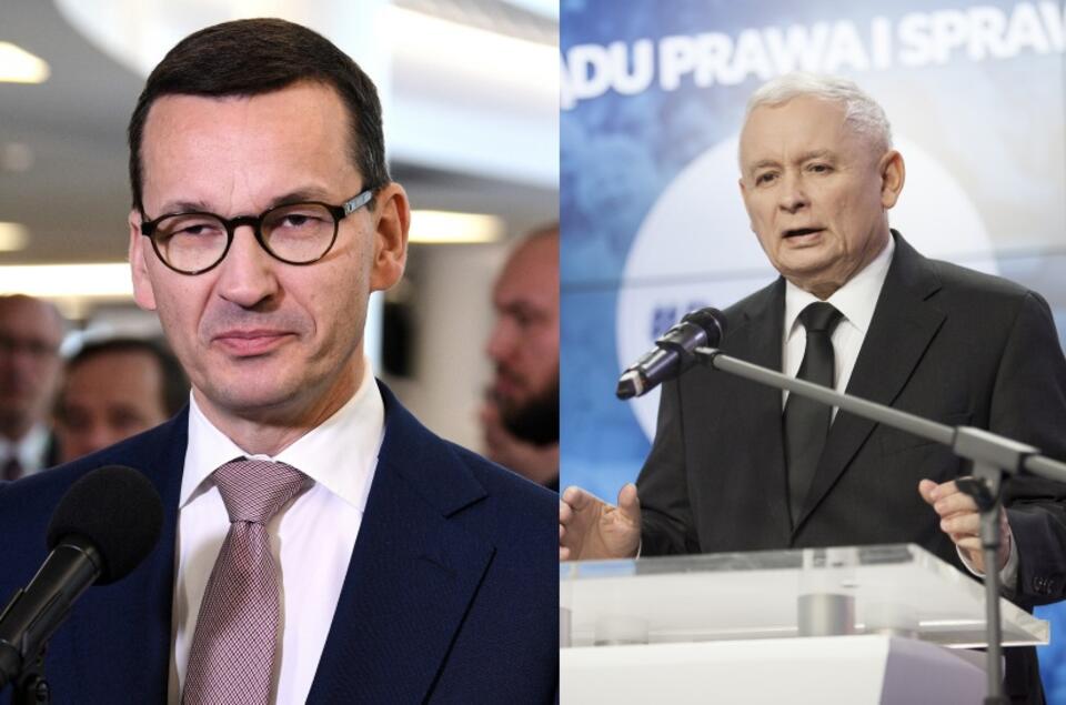 M. Morawiecki/J, Kaczyński / autor: PAP/Delmanowicz/Fratria