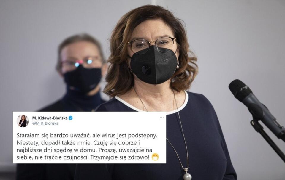 Wicemarszałek Sejmu Małgorzata Kidawa-Błońska / autor: Fratria/Screen Twitter