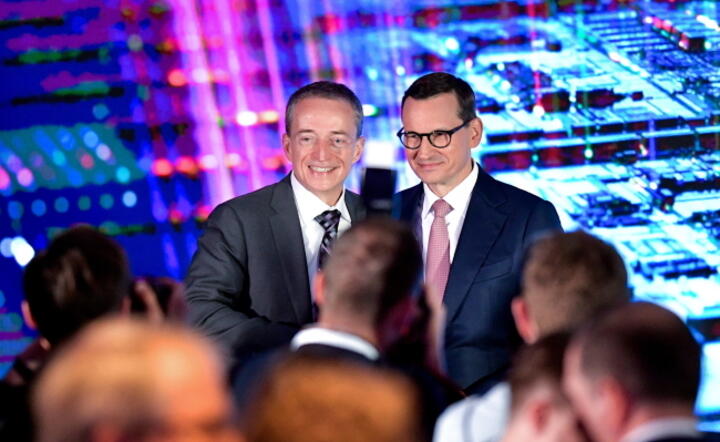 Premier Mateusz Morawiecki oraz CEO Intela Pat Gelsinger / autor: PAP/Sebastian Borowski