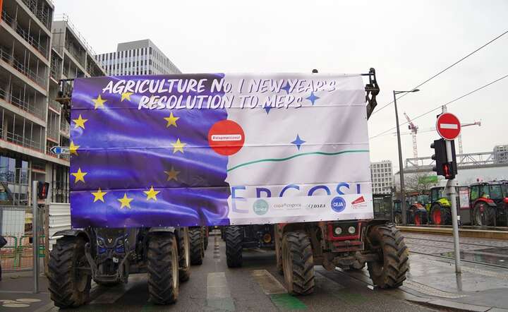 Protest francuskich rolników przeciw umowie UE-Mercosur w Strasburgu / autor: Fratria / MK