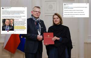 W 2024 r. prof. Krzysztof Ruchniewicz został powołany na stanowisko dyrektora Instytutu Pileckiego. Na zdjęciu historyk z ówczesną minister kultury i dziedzictwa narodowego Hanną Wróblewską / autor: Danuta Matloch/MKiDN