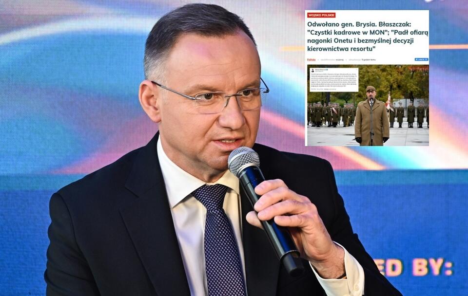 Prezydent Andrzej Duda / autor: PAP/Radek Pietruszka/screenshot wPolityce.pl
