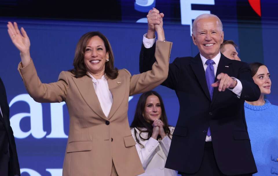 Kamala Harris i Joe Biden / autor: PAP/EPA/JUSTIN LANE