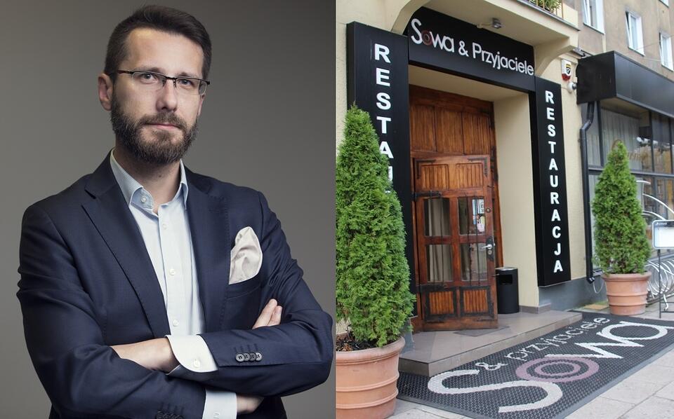 Rzecznik PiS Radosław Fogiel/Restauracja "Sowa i Przyjaciele" / autor: Fratria