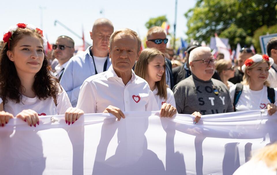 Donald Tusk na marszu 4 czerwca / autor: Fratria