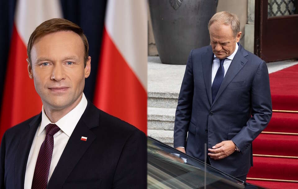 szef gabinetu prezydenta Marcin Mastalerek, premier Donald Tusk / autor: Jakub Szymczuk/KPRP, Fratria