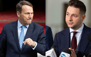 Radosław Sikorski (L) i Patryk Jaki / autor: Fratria