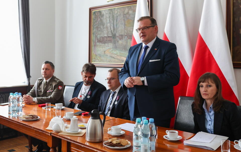 Spotkanie Jana Józefa Kasprzyka z opozycjonistami w Katowicach  / autor: PAP/Zbigniew Meissner