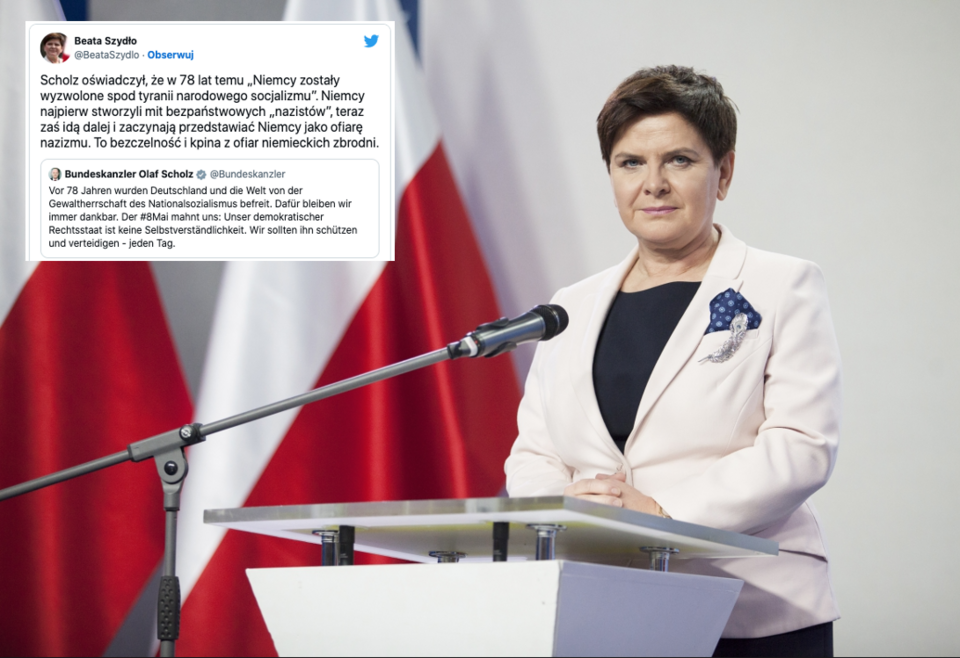 Beata Szydło odpowiada kanclerzowi Niemiec / autor: Fratria/Twitter