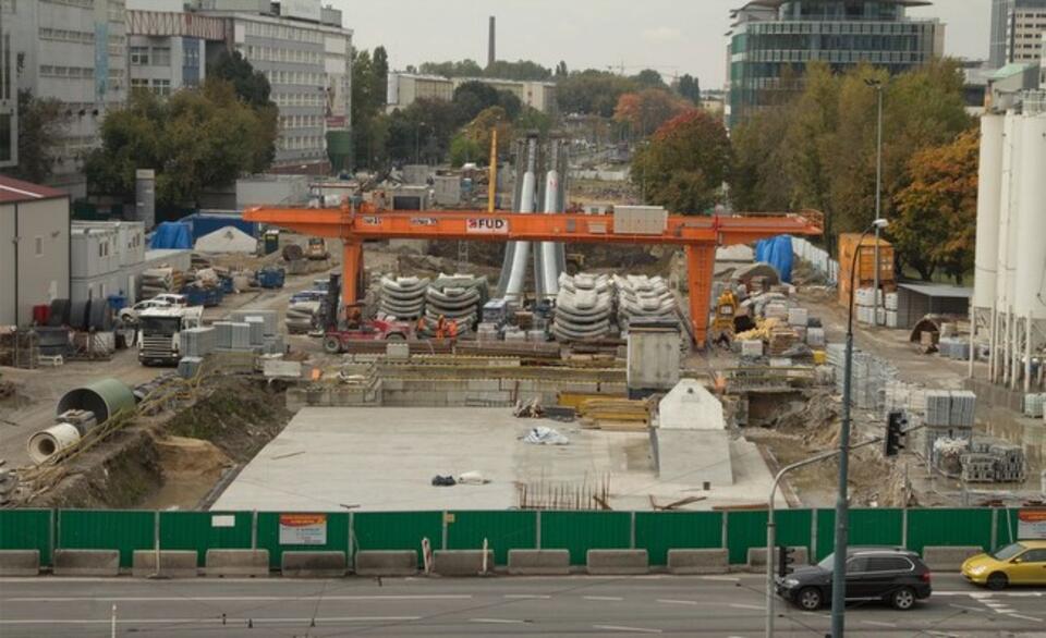 Budowa stacji Rondo Daszyńskiego. Fot. metro.waw.pl