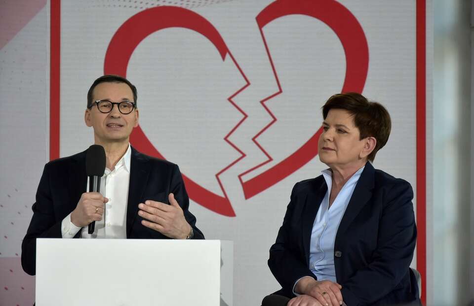 Mateusz Morawiecki i Beata Szydło / autor: Fratria