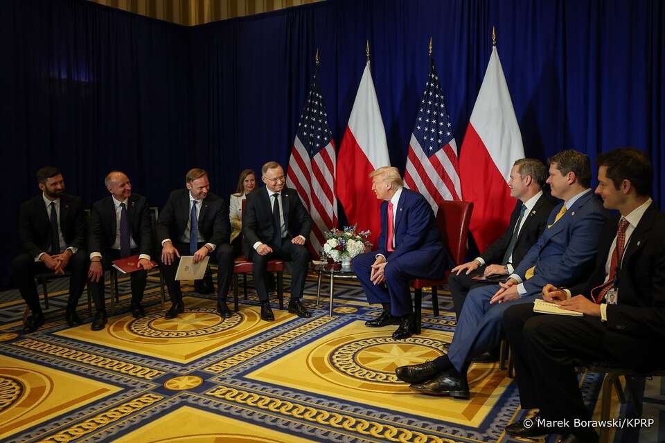 Spotkanie prezydentów Andrzeja Dudy i Donalda Trumpa na konferencji CPAC w USA / autor: Marek Borawski/KPRP