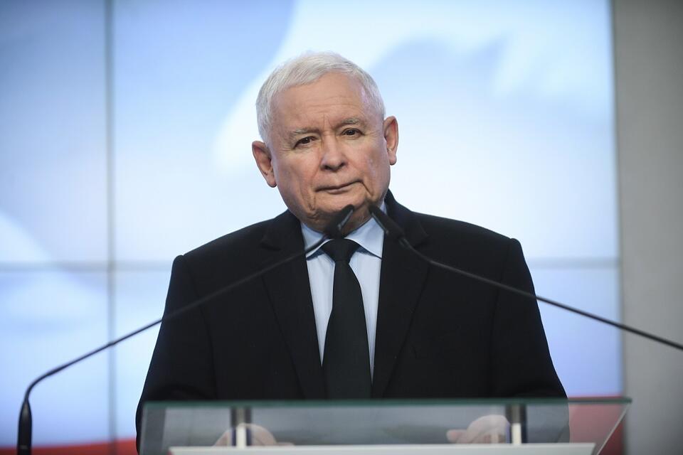 Prezes PiS Jarosław Kaczyński / autor: PAP/Marcin Obara