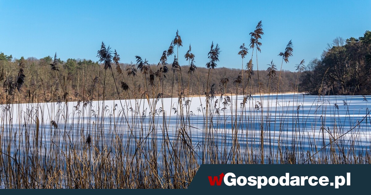 Ale zima! Zamarzło najgłębsze jezioro w Polsce